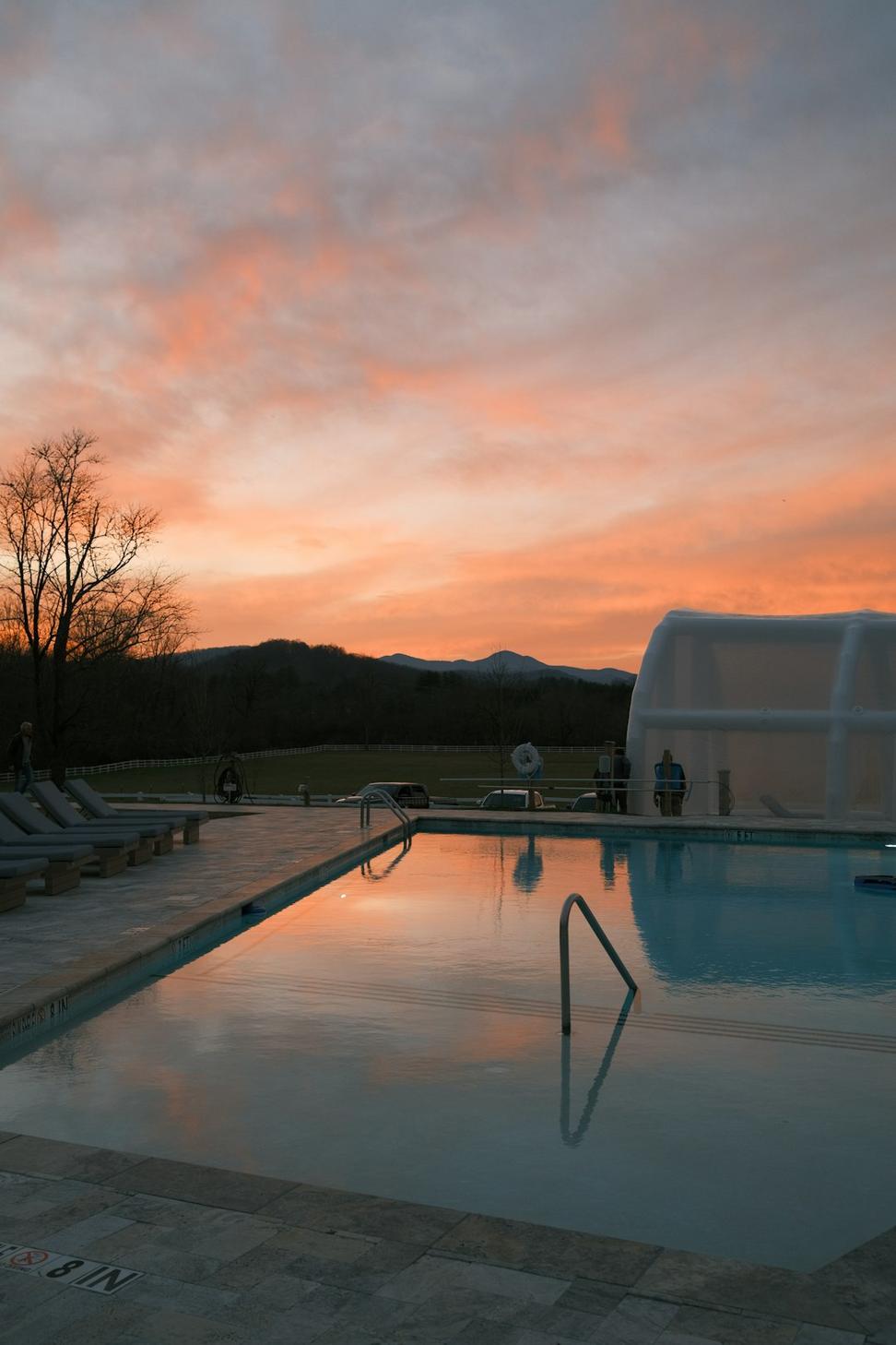 Terrace hot tub